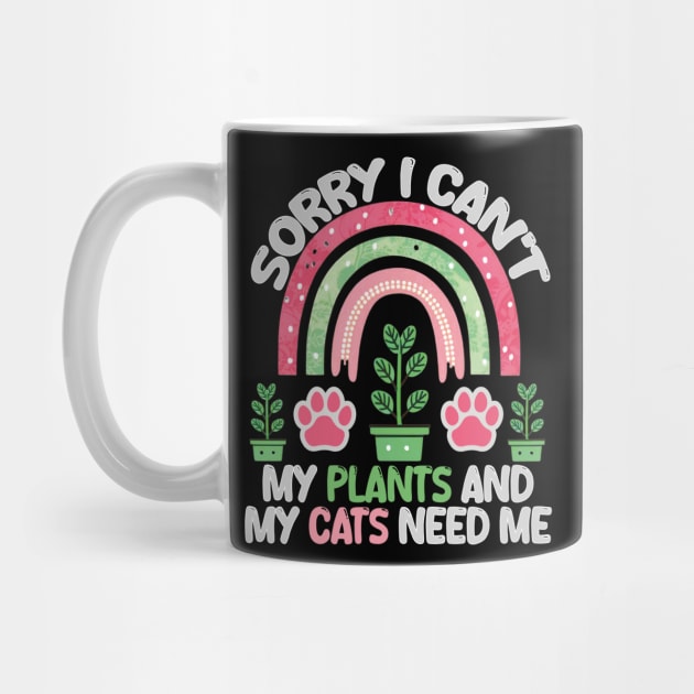 sorry i can't my plants and my cats need me by mdr design